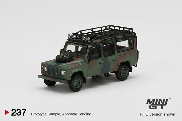 MINI GT 237 Land Rover Defender 110 Military Camouflage