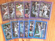 2024 Topps Baseball 1 & 2 Purple & Blue Foil Parallel /799 & /999 - RC - U-PICK