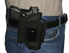 Funda de cinturón personalizada hecha en EE. UU. con bolsa extra Mag Taurus PT-58 OSW .380 380