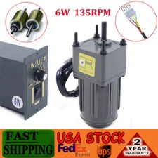 AC Gear Motor Electric+ Variable Speed Reduction Controller 135RPM Torque 1:10!