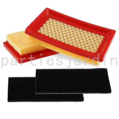 2 x 951-10298 Air Filter + Pre Filter For MTD Cub Cadet S Kohler 14  951-14632