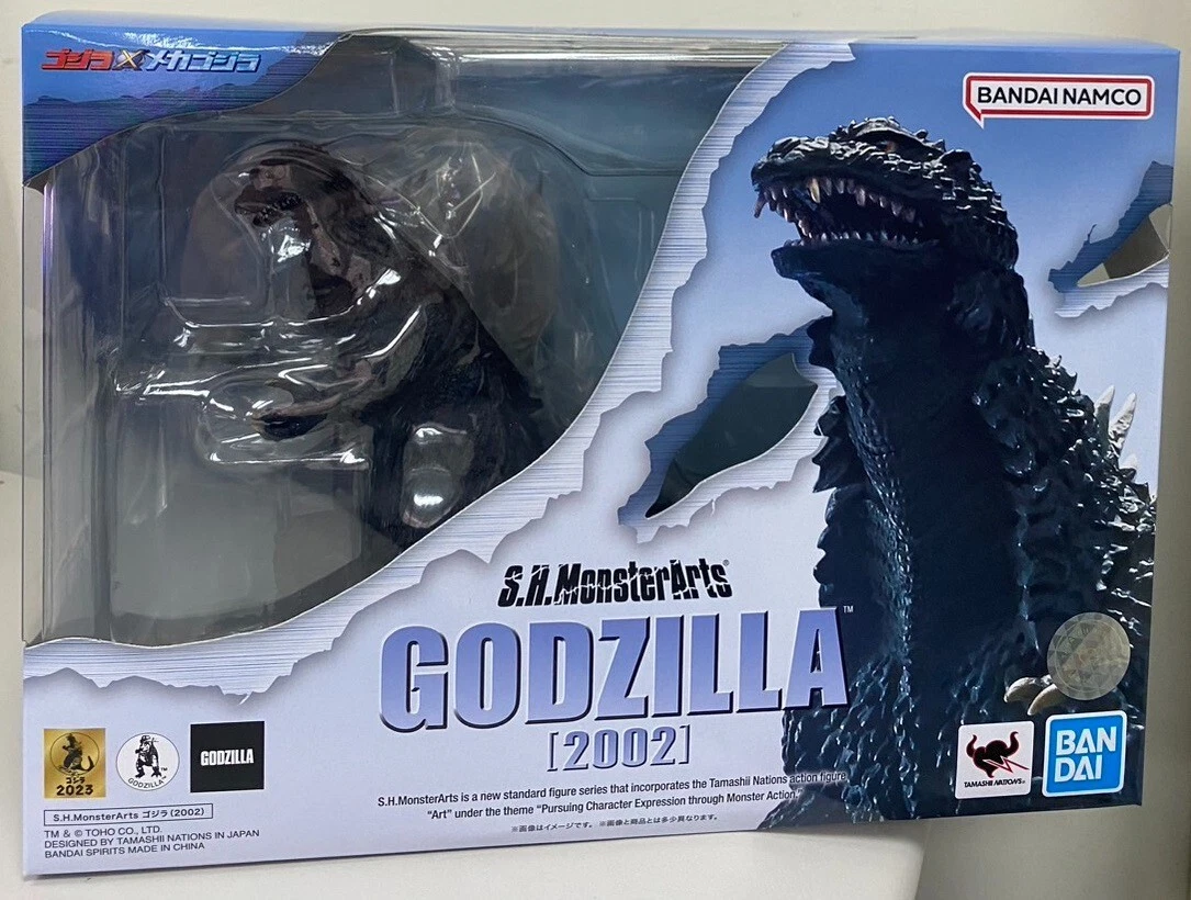 BANDAI S.H.MonsterArts GODZILLA VS MECHAGODZILLA GODZILLA 2002 155mm SHM