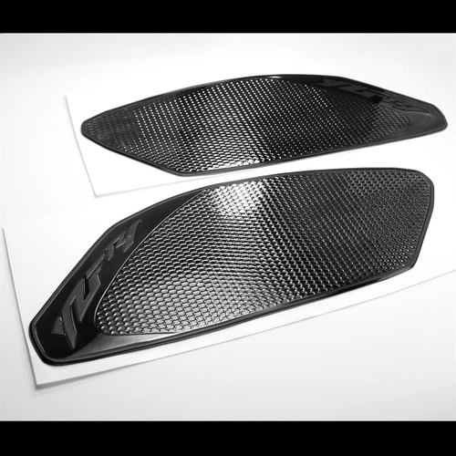 Tank Side Knee Stomp Protector Decal Pad 09-14 for YZFR1 R1 Perforated Black - Picture 2 of 5