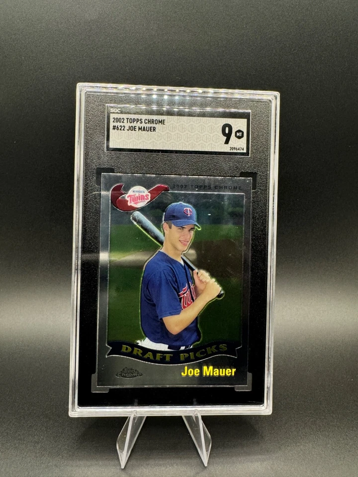 2002 Topps Chrome #622 Joe Mauer RC Minnesota Twins HOF - SGC 9 - Image 3 of 3