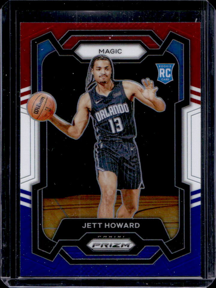 2023-24 Prizm Jett Howard Red White Blue Prizm Rookie RC #132 Magic