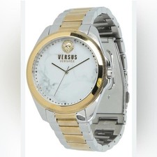 Versus Versace Watch Women OS Gold Silver Marble Lion Head VSPBE1618 Good Luxury