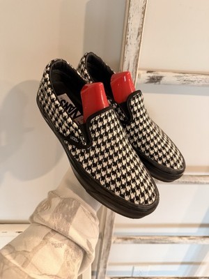 Vans LX Classic Premium Slip-On ~ Black White Houndstooth | 7.5M/9.0W NEW IN BOX