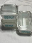 PYREX  Amish Butter print Refrigerator Dishes 1957-68
