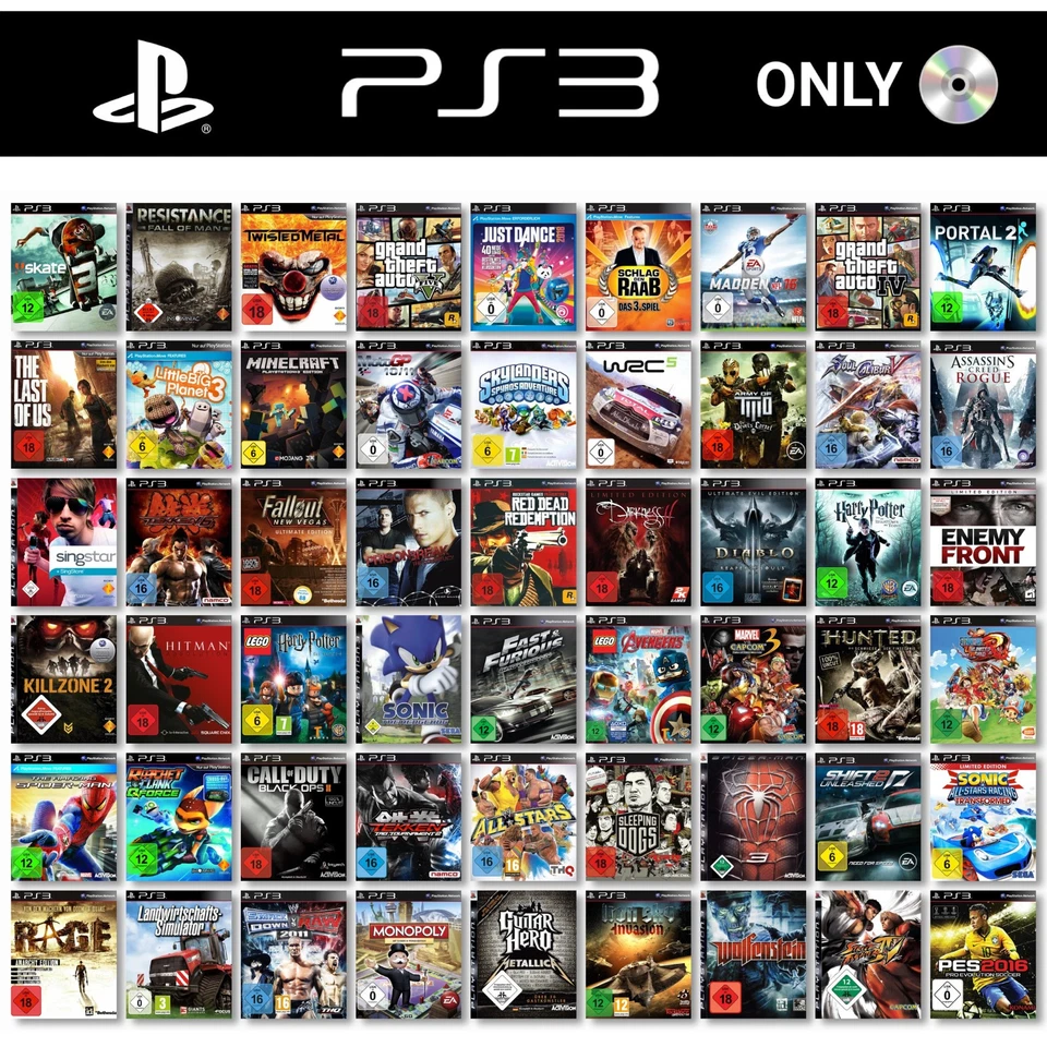 PS3 / PlayStation 3 (nur CD 💿) Spiele-Wahl 🎮 Action 🚨 Racing 🏁 Shooter 💣 - Bild 1 von 1