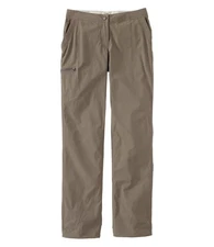 LL Bean Womens 10 P Water Repellent Comfort Trail Cargo MidRise Ash Brown Pants