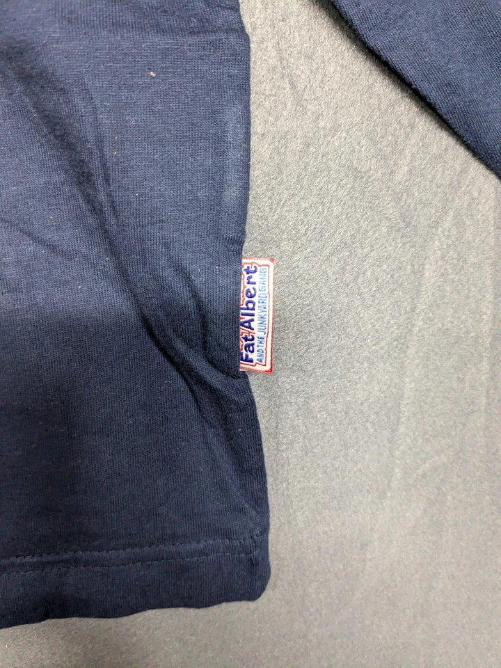 Camisa de manga larga vintage platino FUBU Fat Albert para niños - talla S - estado de ánimo índigo Foto 2 de 4