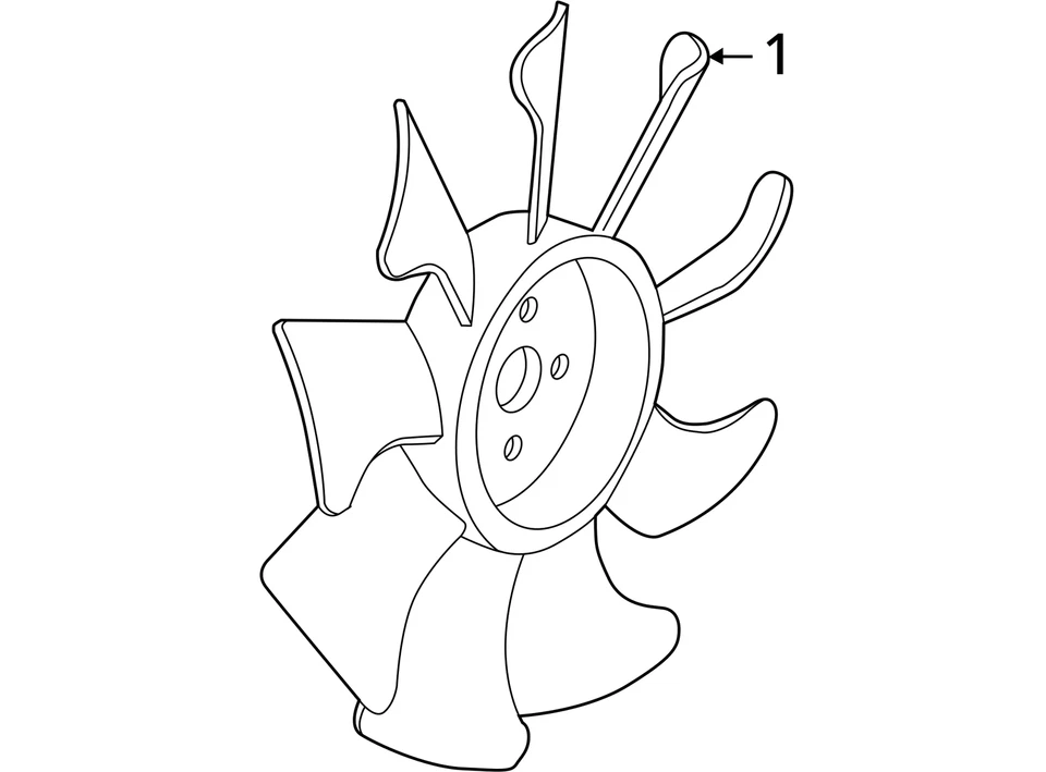 Fan Blade 6-245 4.0L Fits 04-11 RANGER 579659 - Image 4 of 4