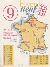 Petit BUVARD EAU LES LITHINÉS VEE N° 9