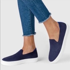 Rothy's Women's The Original Navy Knit Washable Comfort Slip On Sneakers Sz 9