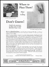 1923 H. B. Rouse & Co. Chicago IL Photos Papermill Paper Lifts Vintage Print Ad