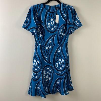 Ann Taylor Puff Sleeve Floral Fit & Flare Dress Size 2 Blue | eBay Ann Taylor Puff Sleeve Floral Fit & Flare Dress Size 2 Blue | eBay