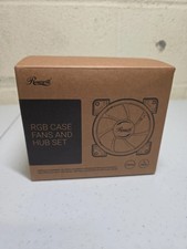 Rosewill 120mm Dual Ring Addressable RGB Fan Hub Set, 5-Pack 8-Port Fan Hub