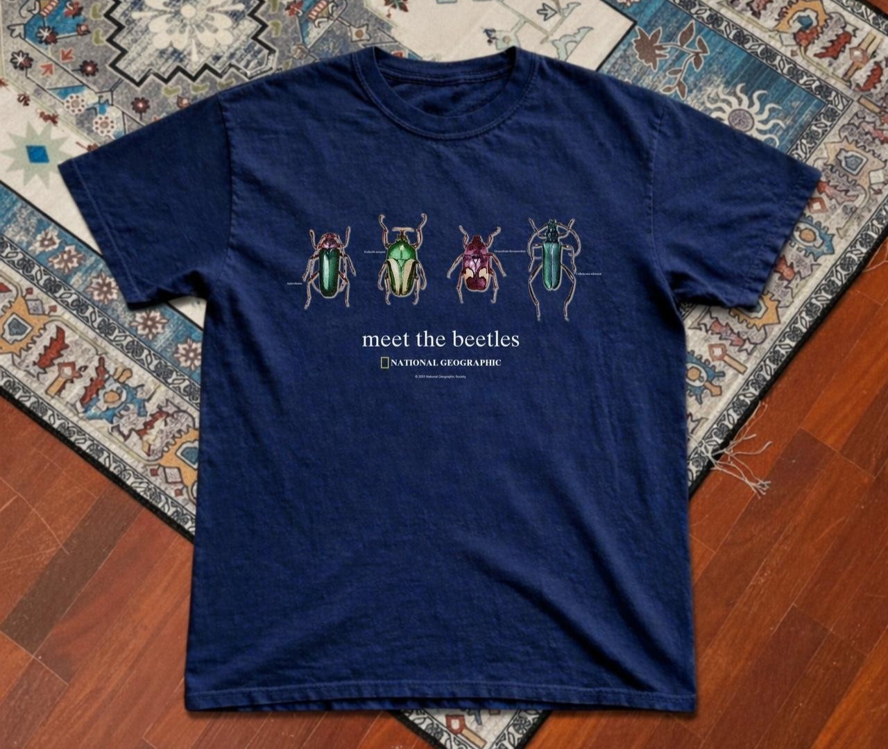 NEW - Retro National Geographic 'Meet the Beetles' Unisex reprint T-Shirt