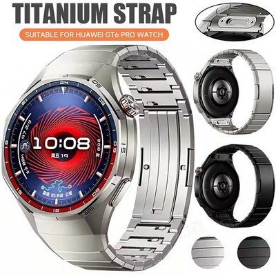 No Gaps Luxury Titanium Band For Huawei Watch GT 6 Pro 46mm Metal Watch Strap