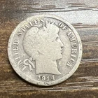 1914-S Barber Liberty Head Dime 90% silver Actual coin