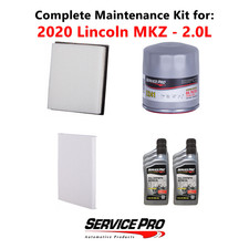 2020 Lincoln MKZ 2.0L Complete Air, Oil & Cabin Filter Kit (5W-30)