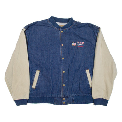 THREE RIVERS Green Bay Herren Bomberjacke Blau USA XL