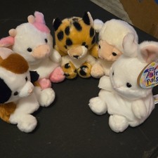 Aurora Palm Pals Mini Plush Stuffed Animals Lot of 5 w/ One Tag 2025 MPN 925080