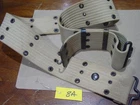 US Military WWI M1912 Mills Pistol Belt WW2 Khaki Canvas Web