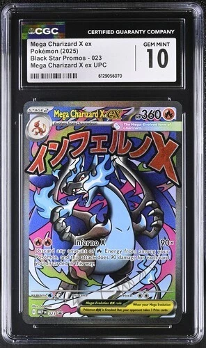 Mega Charizard X EX *CGC 10* Full Art *Phantasmal Flames UPC Promo* #23 *Pokemon