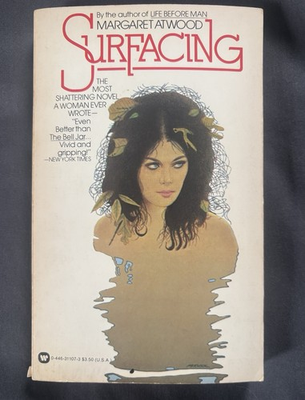 #ad Margaret Atwood Surfacing VTG 1972 1st Warner Books Print RARE PB $2.95