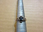 VINTAGE AVON RJ GRAZIANO 925 SAPPHIRE RING SIZE 6