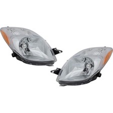 Halogen Headlight Set of 2 For 2007-2008 Toyota Yaris Hatchback Left and Right