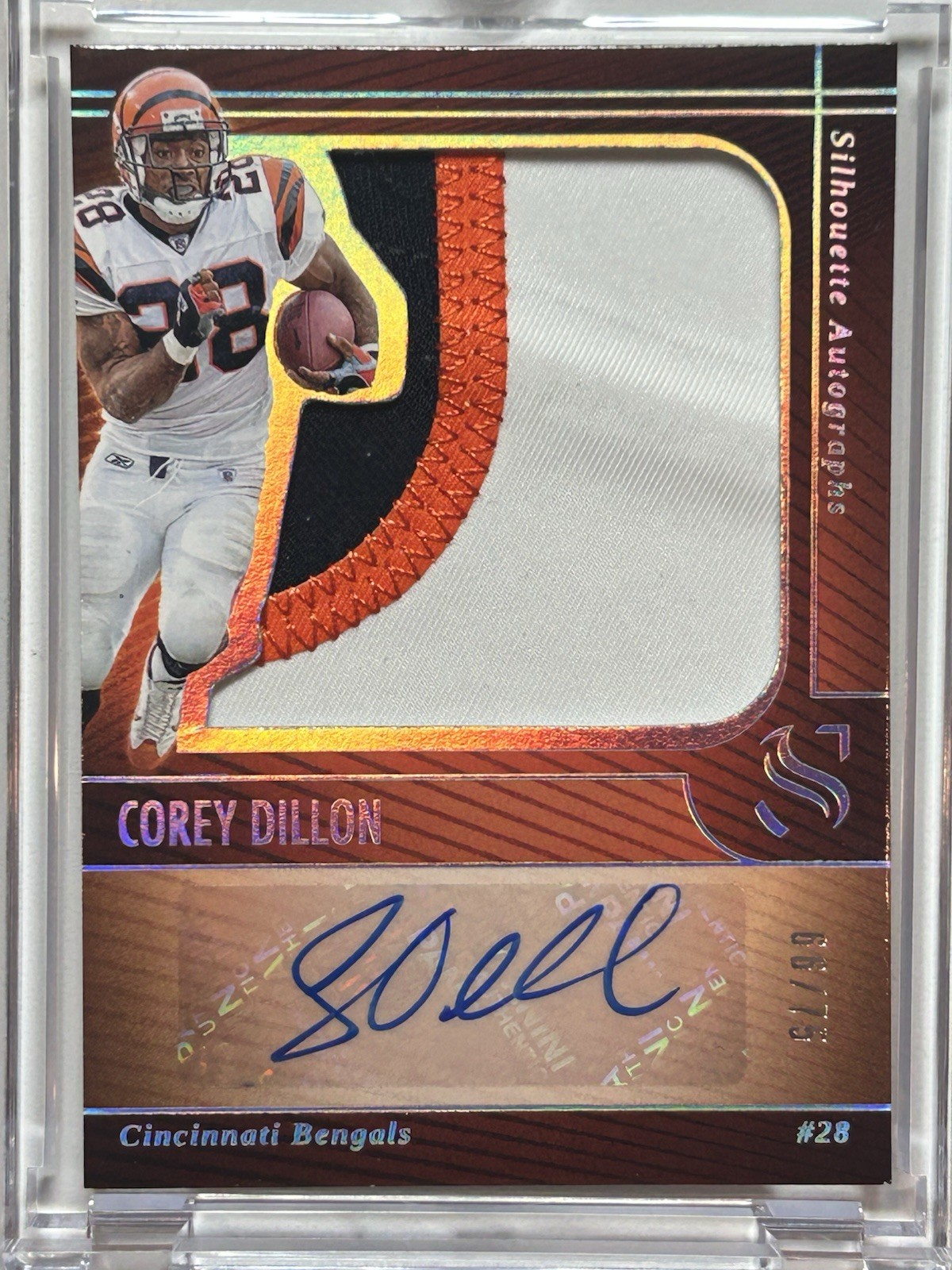 2025 Panini Silhouette - Silhouette Autographs Corey Dillon #SA-CDN Holo Silver