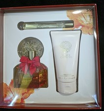 VINCE CAMUTO BNIB 3 PIECE GIFT SET, 3.4, 0.34 EDP 5OZ BODY CREAM, BRAND NEW