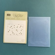 Set Of Two Embossing Folders. Quickutz. FRAMED Folder Stampin Up ON POINT