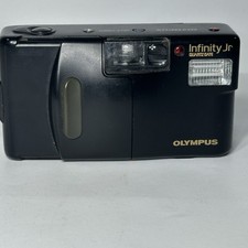 Olympus Infinity Jr Quartz Data 35mm Film Camera Tested Working