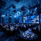 20" Disco Ball Large Mirror Ball Glass Tiles for Wedding DJ Stage Event Blue — photo 5