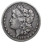 US 1878 CC Morgan Silver Dollar Fine Silver Carson City $1.00 Coin