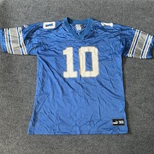 Vintage Detroit Lions Puma Charlie Batch #10 Jersey Adult XL Blue