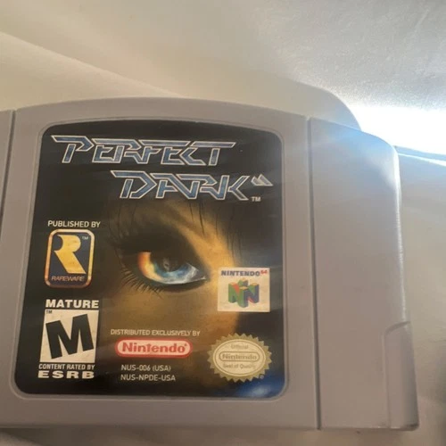 Rareware Perfect Dark Nintendo 64 Game Cartridge M Mature NTSC-U/C