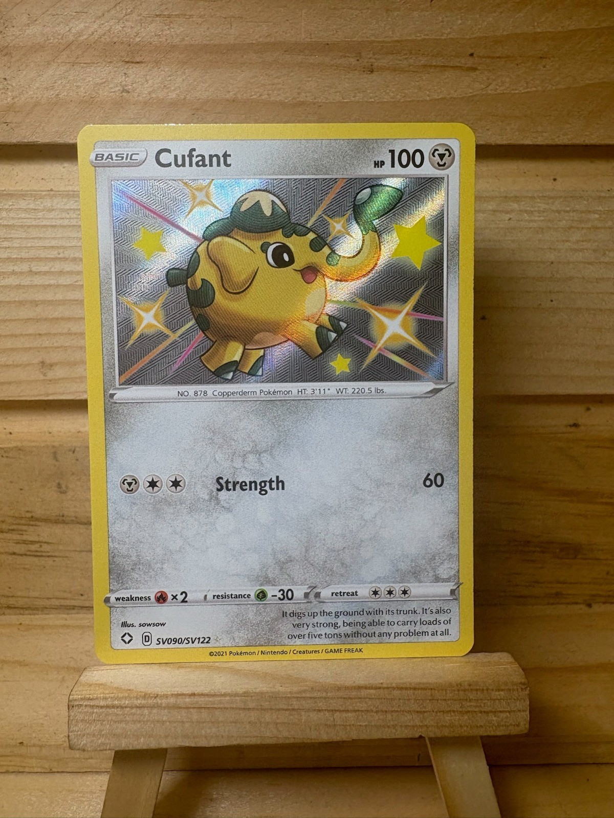 Cufant SV090/SV122 Pokemon TCG SHFSV: Shining Fates: Shiny Vault NM