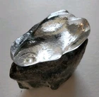 Vintage Blenko Glass Paperweight Frog Toad Clear w/ Label Original Blenko