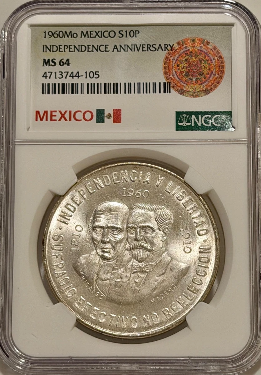 10 Pesos 1960 Silver Mexican Coins (1905-Now) for sale | eBay