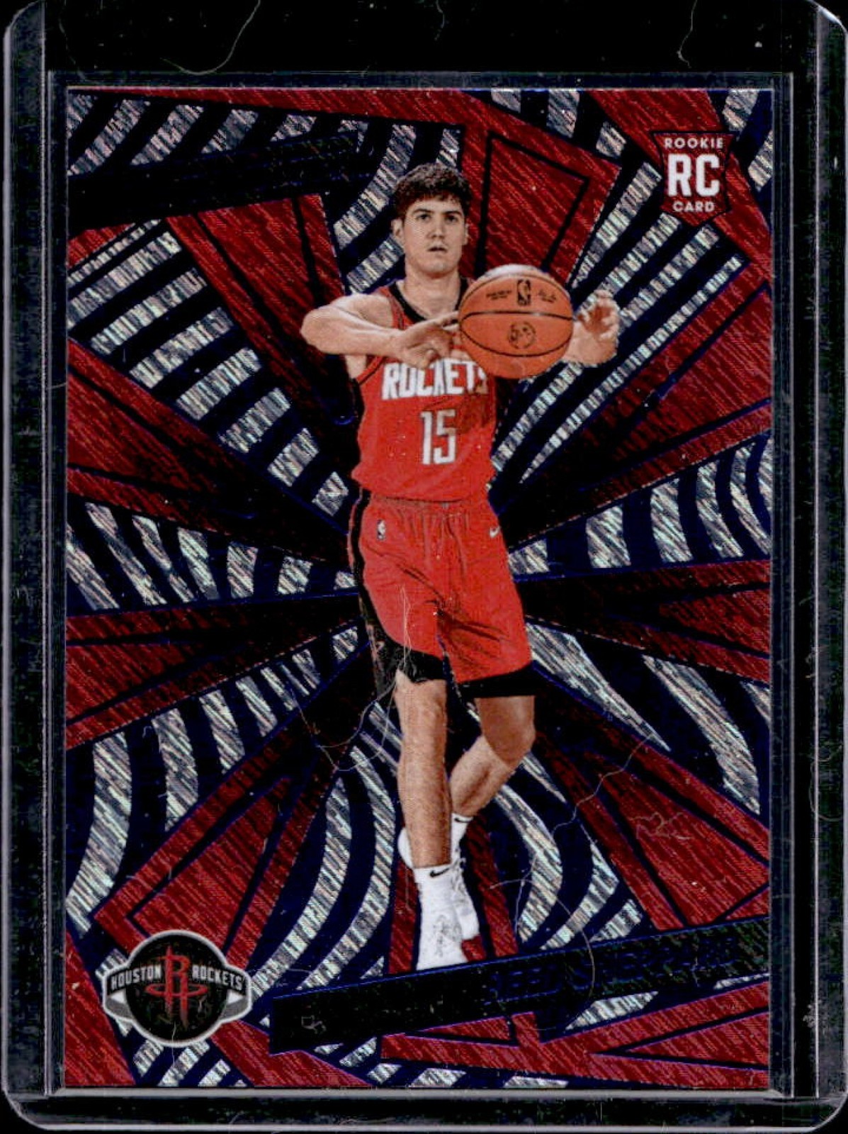 2024-25 Panini Revolution Reed Sheppard RC Blue Storm Rookie #145 Rockets