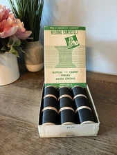 Antique 1920s Belding Corticelli - Button and Carpet Thread Extra Strong & Box