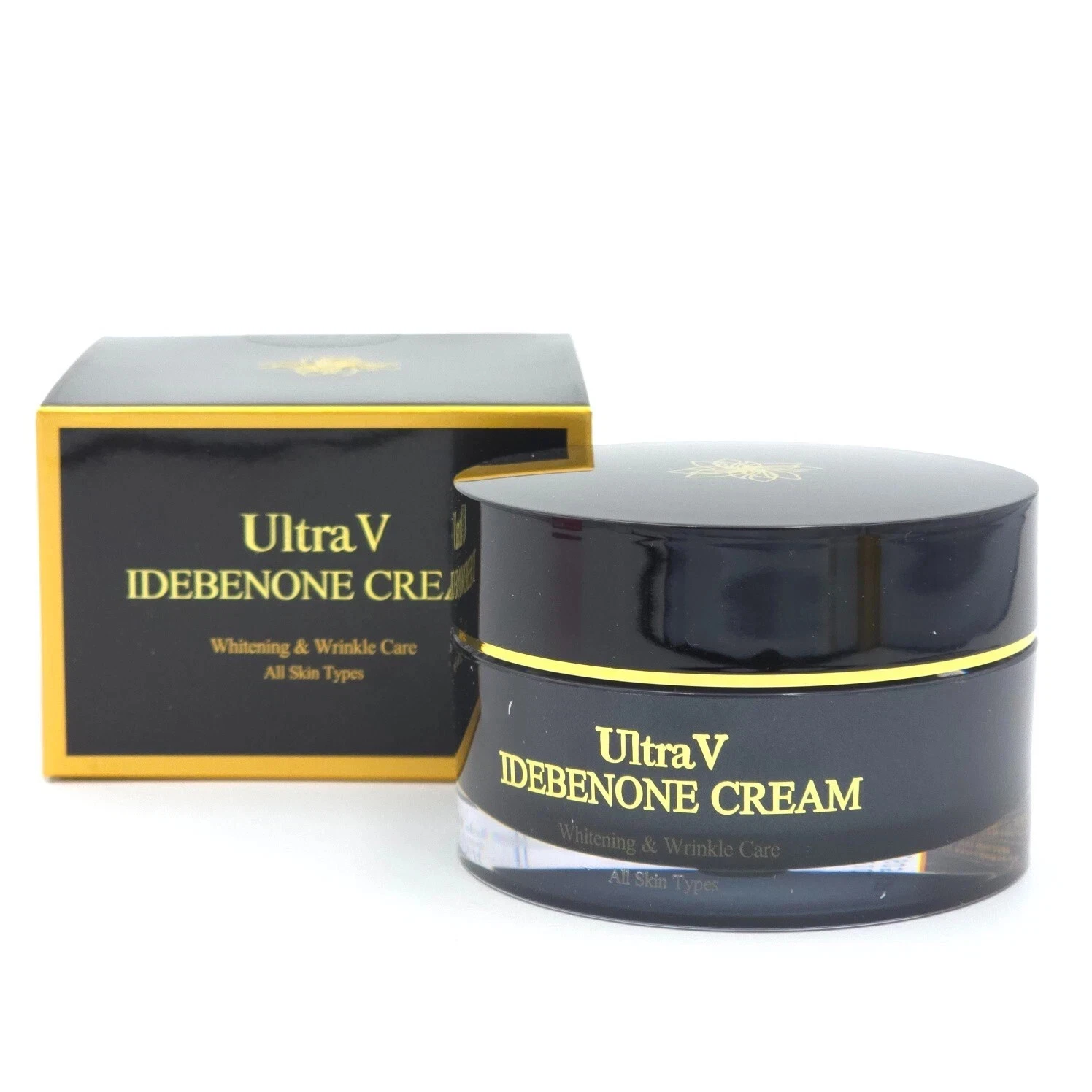 ULTRA V Idebenone Cream 50ml Anti-Wrinkle Firming Moisturizer K-Beauty Skincare