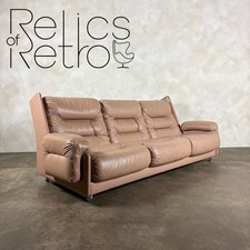 Mid Century G Plan Melissa Three Seater Sofa Leather Vintage Retro MCM