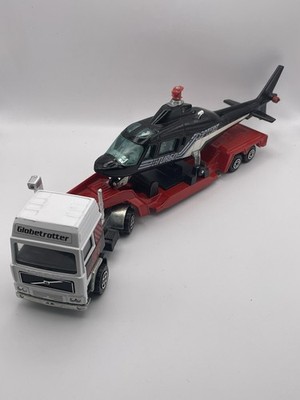 Majorette Super Movers Volvo FH12     Globetrotter & Augusta ''Turbo Copter'' 1/64