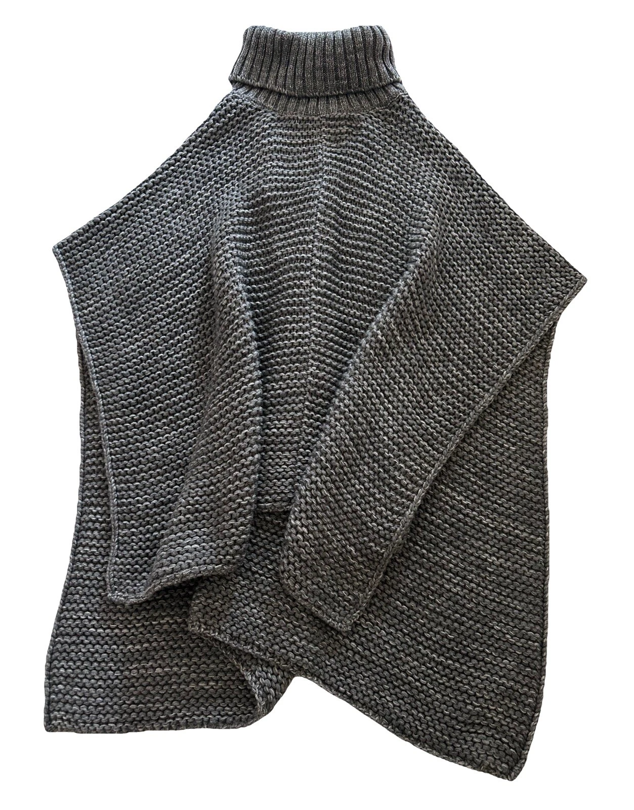 Ladies UGG Chunky Knit Shawl ‘Robbyn’ Poncho Grey ONE SIZE