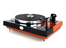 Restored Turntable TD 320 Bicolor Black - Orange Metallic